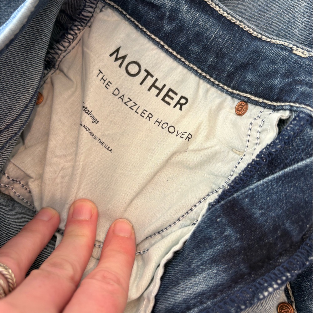 MOTHER The Dazzler Hoover Women's Classic Blue Skinny Jeans 27 - Picture 4 of 6